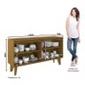 Buffet 4 Portas Ambar Nature/Off White - Móveis Henn - 5