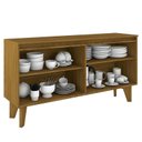 Ver imagem 3 de Buffet 4 Portas Ambar Nature/Off White - Móveis Henn