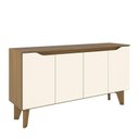 Ver imagem 1 de Buffet 4 Portas Ambar Nature/Off White - Móveis Henn