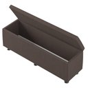 Ver imagem 3 de Baú Sapateira Estofada Casal 140 Cm Júpiter Corino Skybox Marrom