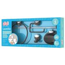 Ver imagem 3 de Kit de Banheiro 05 Peças Abs Herc Linha Lavello Preto/cromado