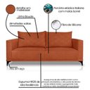 Ver mais imagens de Sofá Eliot 2 Lugares 160 cm Linho Boucle Cobre