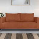 Ver imagem 1 de Sofá Eliot 2 Lugares 160 cm Linho Boucle Cobre