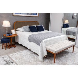 Cama Casal Malta Nogueira