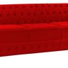 Namoradeira Chesterfield Bourbon Veludo 3 Lugares - 1