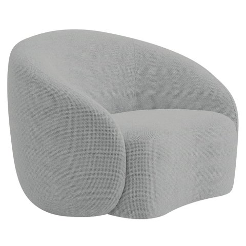 Poltrona Orgânica Luxo Recepção Amore Bouclé - Amarena Móveis