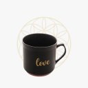 Ver imagem 1 de Caneca Cerâmica Love Preto Matt/rosa 660ml