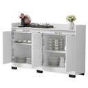 Ver imagem 3 de Aparador Buffet Sala Lorde 4 Portas Branco