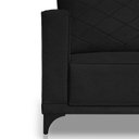 Ver imagem 3 de Sofá Eliot 2 Lugares 160 cm Linho Boucle Preto
