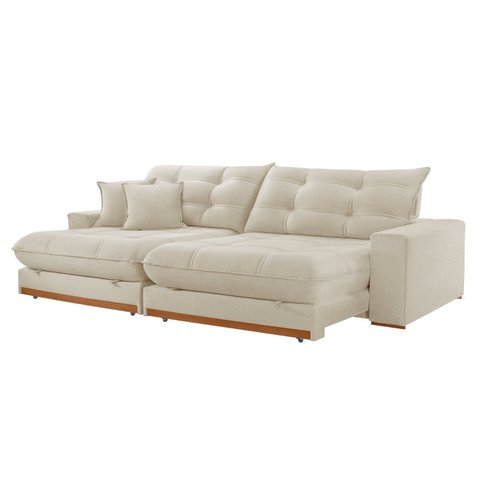 Sofá Retrátil 3 Lugares 230cm Linho Belize