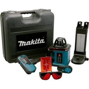 Nivelador Laser Giratorio 200m Ip54 com Suporte Controle Receptor Óculos Maleta Skr200z Makita