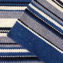 Ver imagem 3 de Tapete Tear 200x250 Chenile Listrado Azul Cru