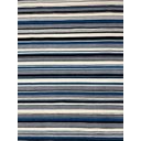 Ver imagem 1 de Tapete Tear 200x250 Chenile Listrado Azul Cru