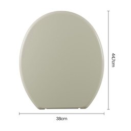 Assento Sanitário Plástico Astra Tpj-as Anatômico Bege - 6