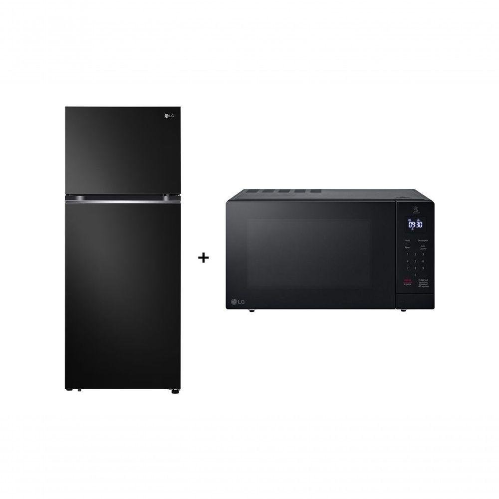 Combo Geladeira Lg Inox 395l + Micro-ondas Neochef 30l 220v