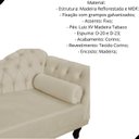 Ver imagem 2 de Divã Recamier Larissa Suede 150cm Lado Esquerdo + Brinde