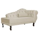 Ver imagem 5 de Divã Recamier Larissa Suede 150cm Lado Esquerdo + Brinde