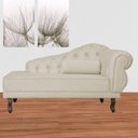 Ver imagem 3 de Divã Recamier Larissa Suede 150cm Lado Esquerdo + Brinde