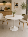 Ver imagem 3 de Mesa de Jantar Tulipa Saarinen Redonda 70cm Laca Branca