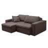 Sofá Montijo 4 Lugares Articulado Linho Marrom - 6