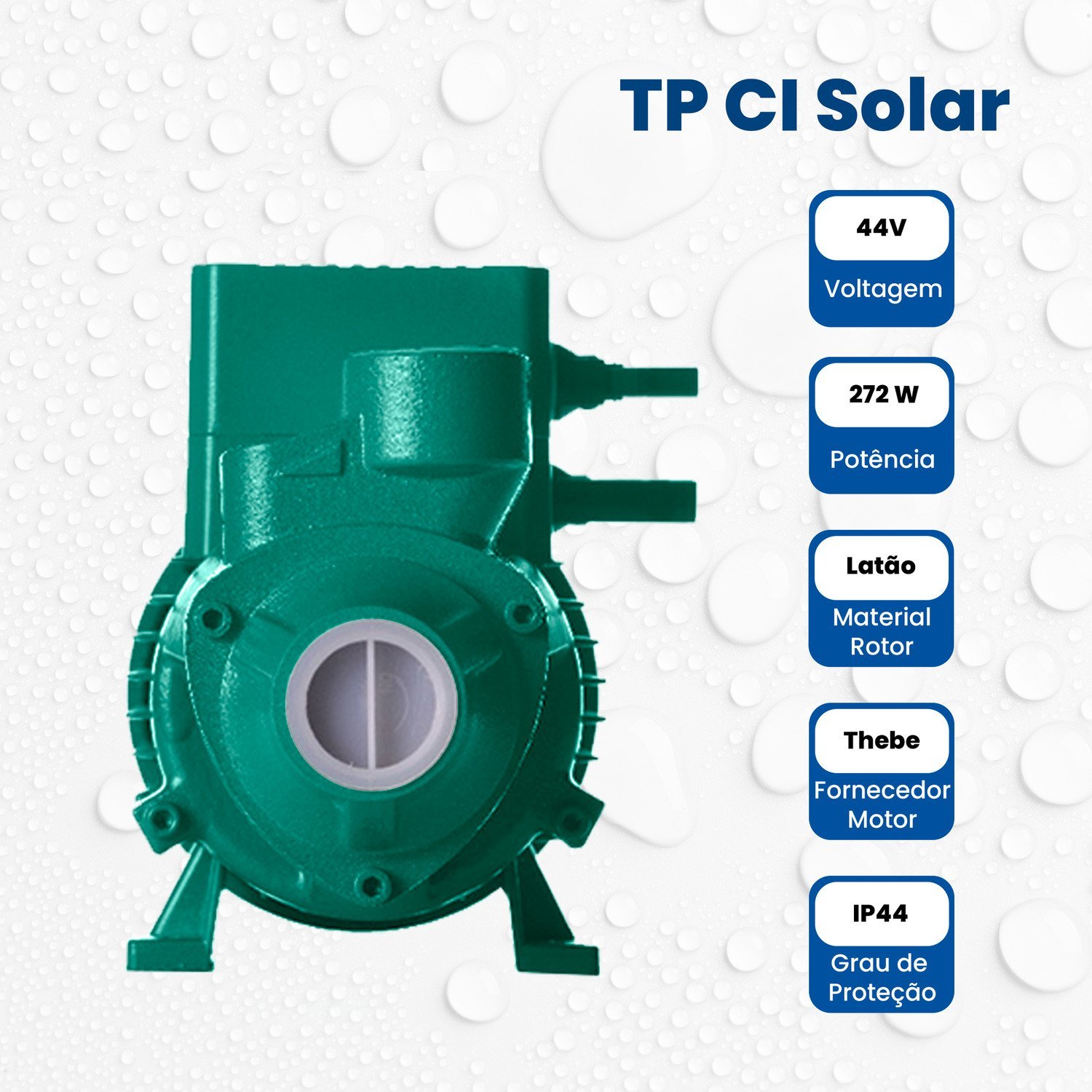 Bomba Solar Periférica Tp Ci 272 W Motor Thebe Ip44 44v - 4