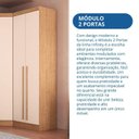 Ver mais imagens de Guarda-Roupa Modulado 2 Portas com Prateleiras Infinity Marrom/Cedro/Blush