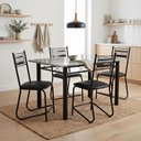 Ver imagem 2 de Conjunto de Mesa Sala de Jantar Tampo Granito 4 Cadeiras Atlanta