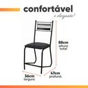 Ver imagem 4 de Conjunto de Mesa Sala de Jantar Tampo Granito 4 Cadeiras Atlanta