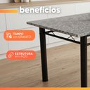 Ver imagem 7 de Conjunto de Mesa Sala de Jantar Tampo Granito 4 Cadeiras Atlanta