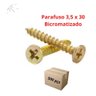 Parafuso Madeira Chipboard Phillips 3,5x30 Bicromat Cx 500pç - 3