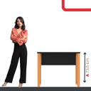 Ver imagem 5 de Escrivaninha M90/60P 25TUB 90cm Industrial Preto e Laranja