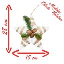Ver imagem 3 de Enfeite Árvore Natal Pendente Natalino Estrela de Natal 28cm