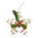 Ver imagem 1 de Enfeite Árvore Natal Pendente Natalino Estrela de Natal 28cm