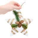 Ver imagem 2 de Enfeite Árvore Natal Pendente Natalino Estrela de Natal 28cm