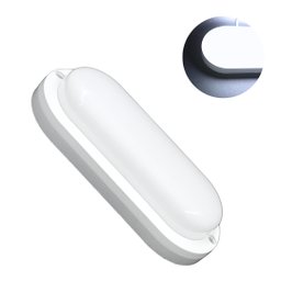 Luminária Tartaruga Led 20w Branco Frio 6000k 1800lm Irc80 Fp>0.6 Corpo Branco Ip65 Biv Marca Roya - 2