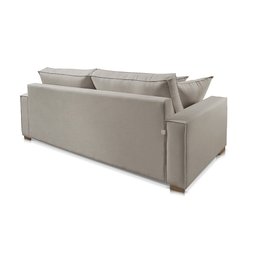 Sofá 3 Lugares Fixo Living Hotello Linho Cinza Medio 2,2m - 3