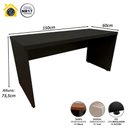 Ver imagem 3 de Escrivaninha Home Office 150cm Tampo 40mm Pés Painel