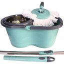 Ver imagem 5 de Mop Inox Balde 12l Rodinha Cesto Esfregão 360° Giratório
