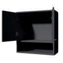 Ver imagem 4 de Módulo 2 Portas Armário Aéreo Suspenso Cozinha Lavanderia ClickForte Armário Multiuso 2 Portas Preto