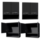 Ver mais imagens de Módulo 2 Portas Armário Aéreo Suspenso Cozinha Lavanderia ClickForte Armário Multiuso 2 Portas Preto