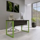 Ver imagem 1 de Mesa Madeira M120/60P25TUB 120cm Industrial Preto e Verde
