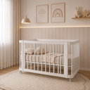 Ver imagem 1 de Berço Evolutivo 2 em 1 Branco Fosco Vira Mini Cama