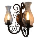 Ver imagem 1 de Linda Arandela Luminária de Parede com Cúpulas de Vidro