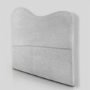 Ver imagem 4 de Cabeceira Orgânica Casal Estofada para Cama Box Bouclé Serena com Frame