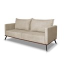 Ver imagem 4 de Sofá Zeki 2 Lugares 180 cm Linho Boucle Bege