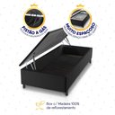 Ver imagem 5 de Conjunto Box Baú Preto Durban Azul Espuma D28 Solteiro 88x188x64 - King House