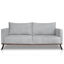 Ver imagem 5 de Sofá Zeki 2 Lugares 160 cm Linho Boucle Cinza
