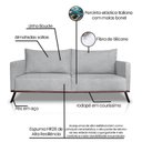 Ver mais imagens de Sofá Zeki 2 Lugares 180 Cm Linho Boucle