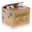 Ver imagem 1 de Cofre Gatinho que Puxa e Rouba Moeda da Caixa Pega Dinheiro