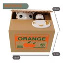 Ver imagem 2 de Cofre Gatinho que Puxa e Rouba Moeda da Caixa Pega Dinheiro